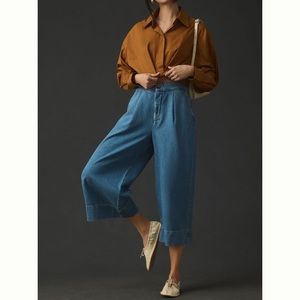 Anthropologie NWT Pilcro high rise culottes